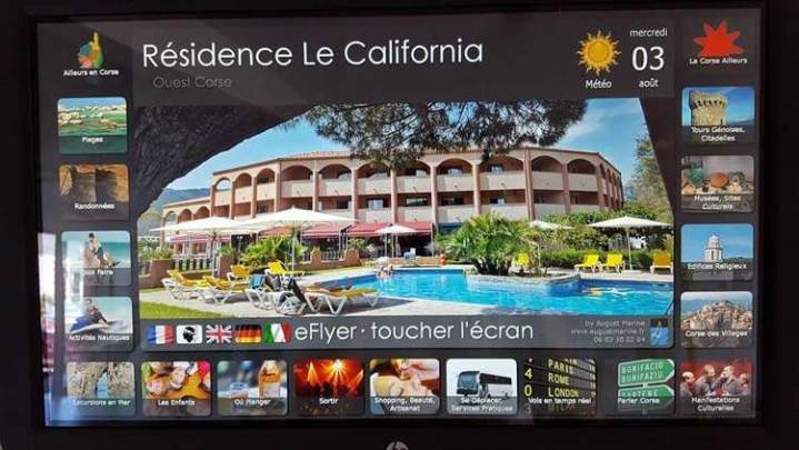 Tablette d'information Sagone