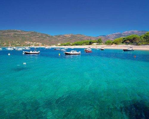 Panorama mer et montagne Sagone